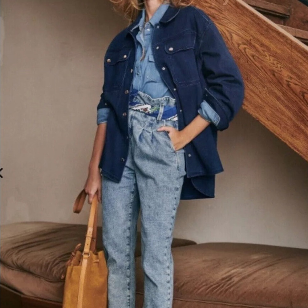 Sezane paperbag jeans- size 34, excellent condition used